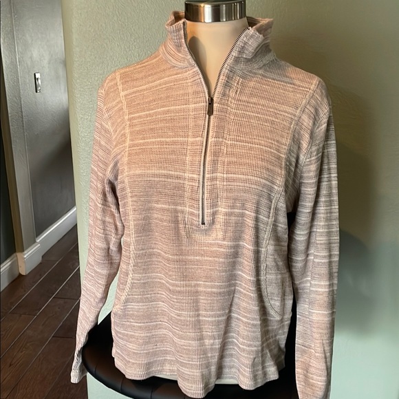 Tommy Bahama Striped Half-Zip Pullover - Picture 1 of 5